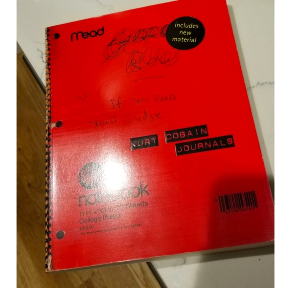 Kurt Cobain Journals "If You Read You'll Judge" - Picture 1 of 1